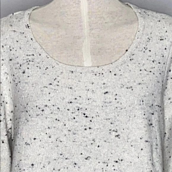 Charter Club Scoop Neck Metallic Thread Sweater - Size 1X - Picture 2 of 5
